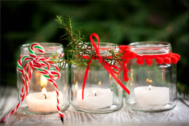 Seasonal and Festive Decor Using Glass Jars: Ideas for holidays and celebrations.