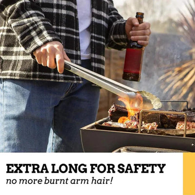 Kitchen Tongs Stainless Steel Grill Tongs - Design Inn