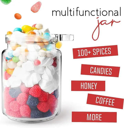 glass jars with wooden lids