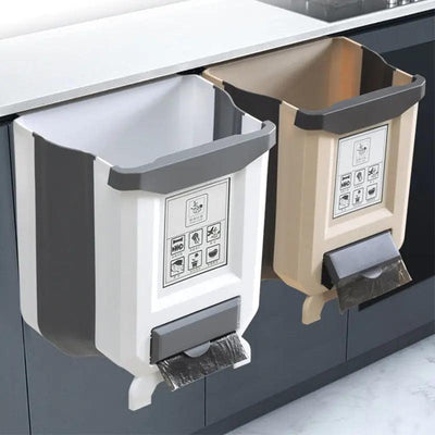 Folding Trash Can For Kitchen - Design Inn